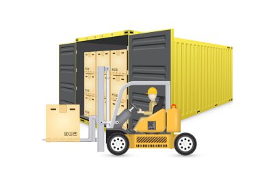 Kargo konteyner vektör