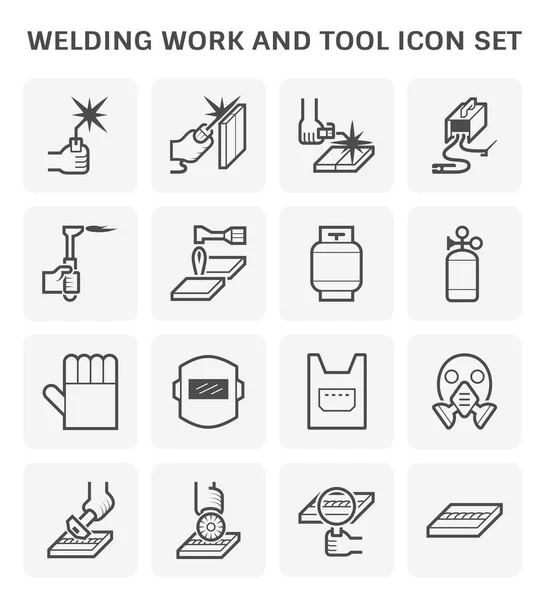 Welding work icon — Stock Vector