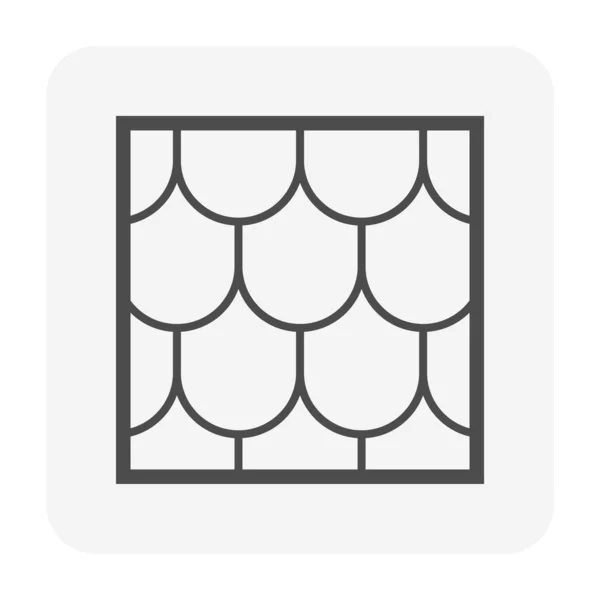 Techo icono del azulejo — Archivo Imágenes Vectoriales