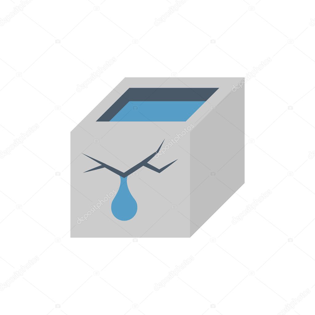waterproof water leak icon