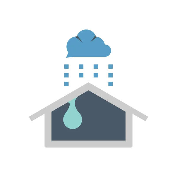 Icono de fugas de agua impermeable — Vector de stock