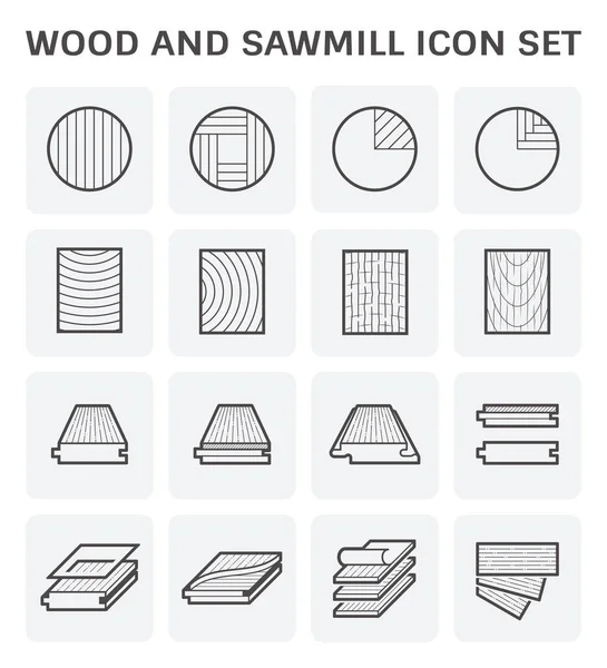 Wood sawmill icon — Stock Vector