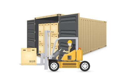 Kargo konteyner vektör