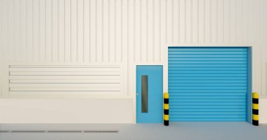 fabrika ve kepenk kapısı