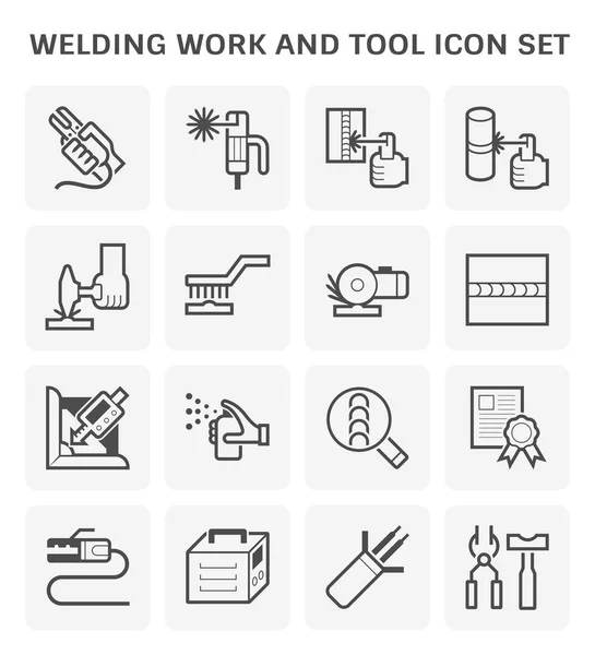 Welding work icon — Stock Vector