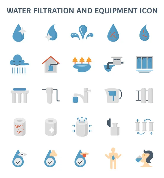 Icono de filtración de agua — Vector de stock