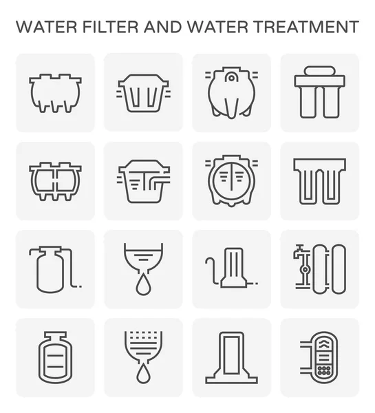 Icono de filtro de agua — Archivo Imágenes Vectoriales