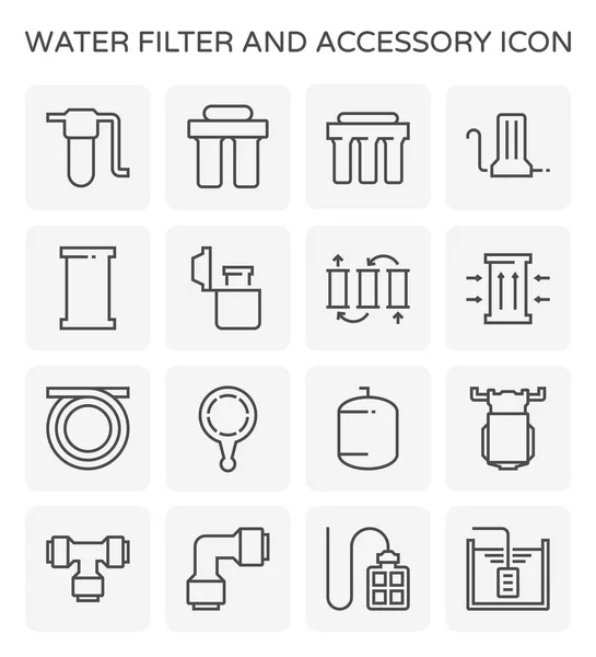 Icono de filtro de agua — Vector de stock