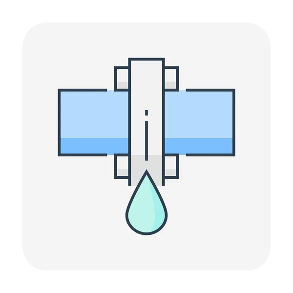 Burst pipe icon — Stock Vector