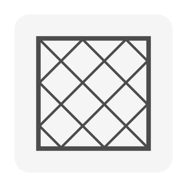 Taket kakel ikonen — Stock vektor
