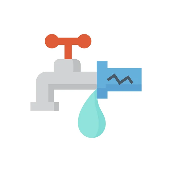 Burst pipe icon — Stock Vector