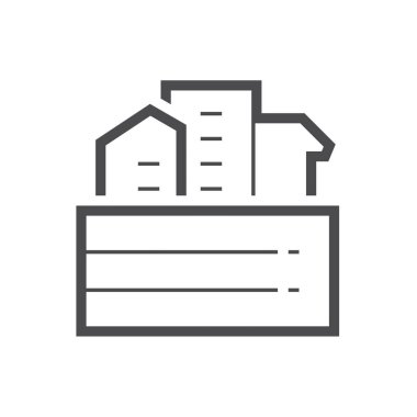 Jeoteknik mühendisliği ve vektör ikonu tasarımı.