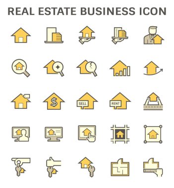 Emlak işi ve yatırım vektörü tasarımı.