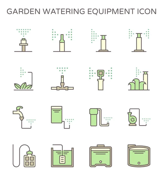 Bahçe Sulama Ekipmanları Otomatik Yağmurlama Sistemi Grafik Tasarım Elemanı Için — Stok Vektör