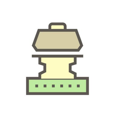 Jeoteknik mühendisliği ve toprak testi vektör simgesi dizaynı.