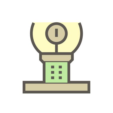 Jeoteknik mühendisliği ve toprak testi vektör simgesi dizaynı.