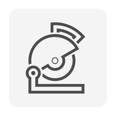 Çelik iş grafik tasarım ögesi için araç vektör simgesi tasarımı kesiliyor.