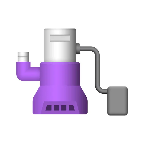 Desain Ikon Pompa Air Terendam - Stok Vektor