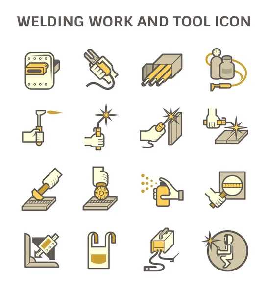 Welding Work Welding Tools Welding Torch Gas Cutting Tool Vector — Stock Vector