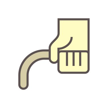 Klima kurulum parçaları ve araçlar vektör simgesi tasarımı, düzenlenebilir vuruş.