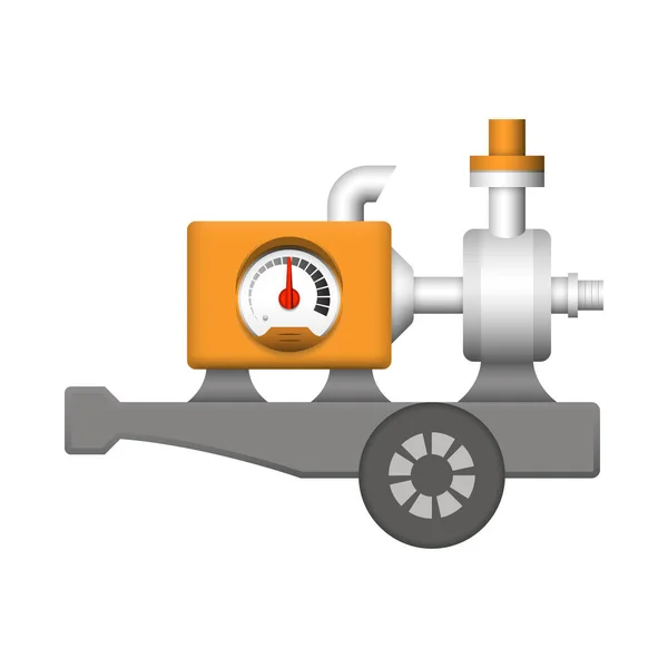 Diseño Bomba Agua Icono Del Motor — Vector de stock