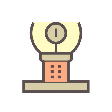 Jeoteknik mühendisliği ve toprak testi vektör simgesi dizaynı.