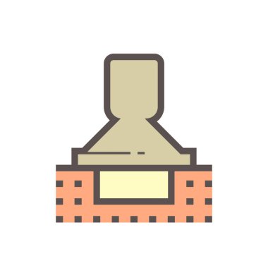 Jeoteknik mühendisliği ve toprak testi vektör simgesi dizaynı.