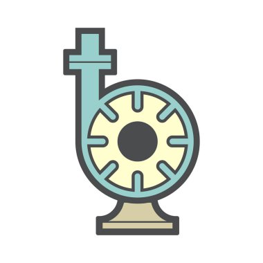 Su dağıtımı için elektrik pompası ve çelik boru beyaz arka planda izole edildi.