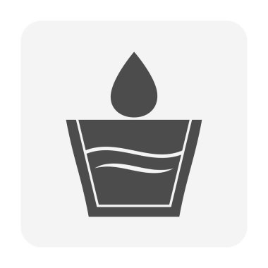 Su içme arıtma konsepti tasarımı için temiz içme suyu ikonu tasarımı.