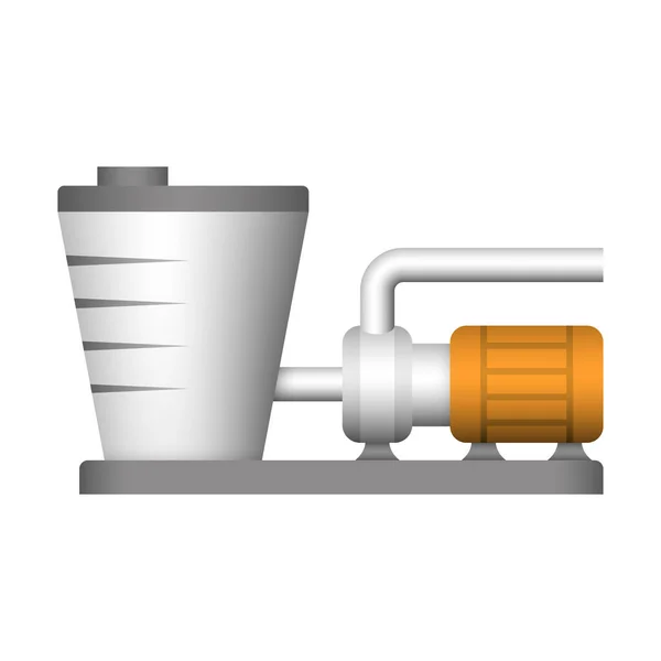 Water Pump Water Tank Icon Design — Stock Vector