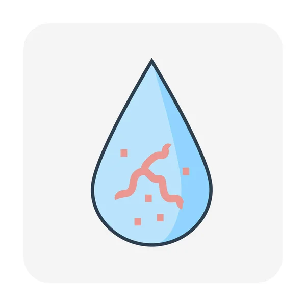 Ikona Filtracji Wody Sprzętu Edytowalny Skok — Wektor stockowy
