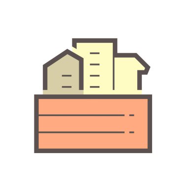 Jeoteknik mühendisliği ve vektör ikonu tasarımı.