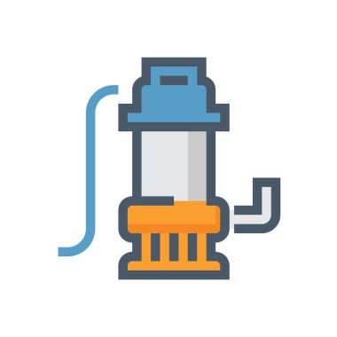 denizaltı su pompası vektör ikonu tasarımı.