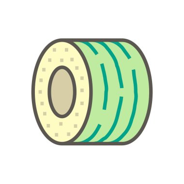 Klima kurulum araçları ve parça vektör simgesi tasarımı, düzenlenebilir vuruş.