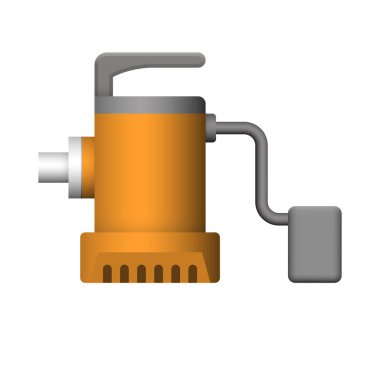 Sualtı su pompası ikonu tasarımı.