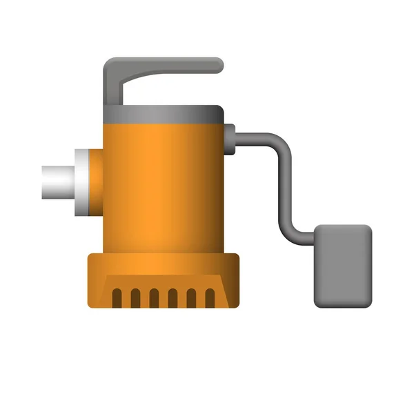 Конструкція Піктограми Підводного Водяного Насоса — стоковий вектор