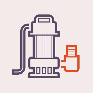 denizaltı su pompası vektör ikonu tasarımı.