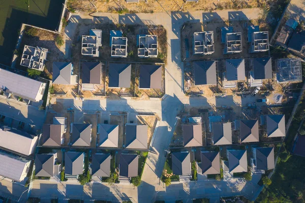 Housing Estate Construction Work Aerial View Chiang Mai Thailand — Stock Photo, Image