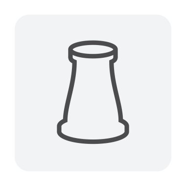 Çelik boru bağlantı simgesi seti, 64x64 Mükemmel piksel ve düzenlenebilir vuruş.