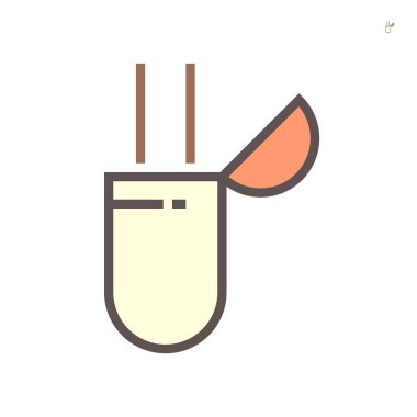 Kaynak kablosu ve konteynır depolama vektör ikonu tasarımı, 64x64 piksel mükemmel ve düzenlenebilir vuruş.