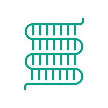 Klima ve hava kompresörü temizleme işi ve araçlar vektör simgesi tasarımı, düzenlenebilir vuruş.