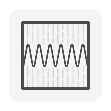 Beyaz arkaplanda ahşap zemin bağlantı vektör simgesi tasarımı.
