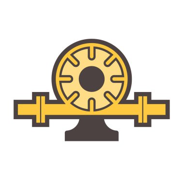 Su dağıtımı için elektrik pompası ve çelik boru beyaz arka planda izole edildi.