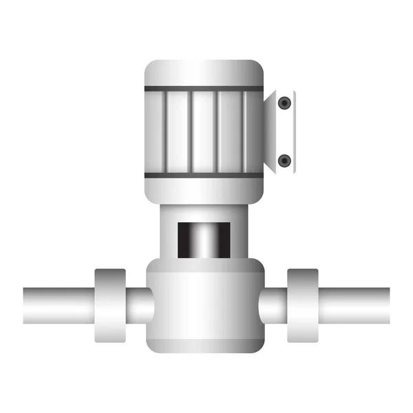 Wasserpumpe Für Wasserverteilung Arbeit Vektor Symbol Design — Stockvektor