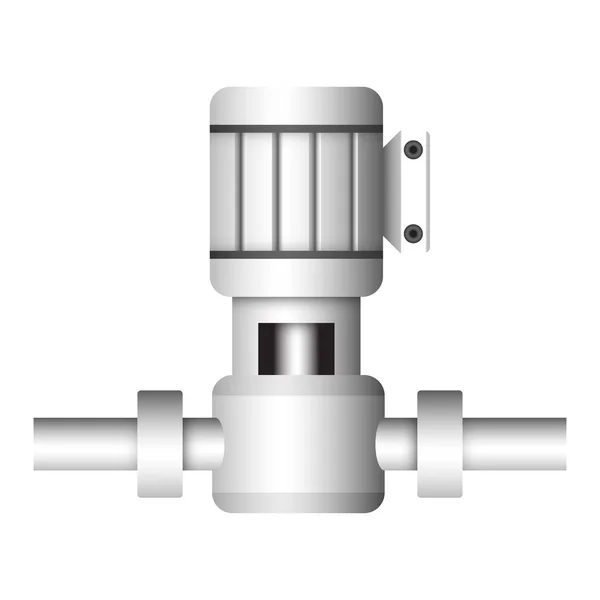 Vattenpump För Vattendistribution Arbete Vektor Ikon Design — Stock vektor