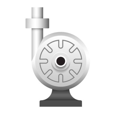 Su dağıtımı için su pompası iş vektör simgesi tasarımı.