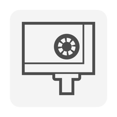 Beyaz arkaplanda yer ve çatı güvertesi drenaj ekipmanı vektör ikonu tasarımı