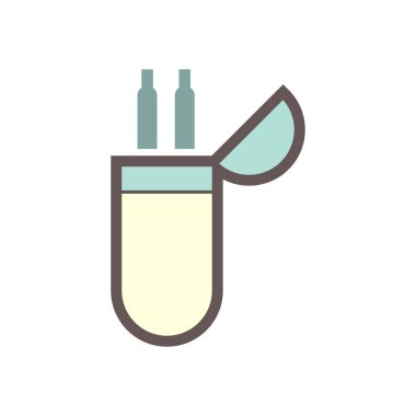 Kaynak kablosu ve taşıyıcı vektör ikonu tasarımı.