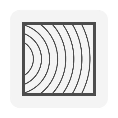 Tahta panel malzeme vektör simgesi tasarımı.