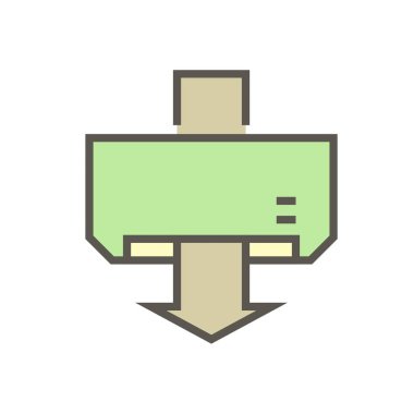 Klima denetim vektör ikonu tasarımı, düzenlenebilir vuruş.